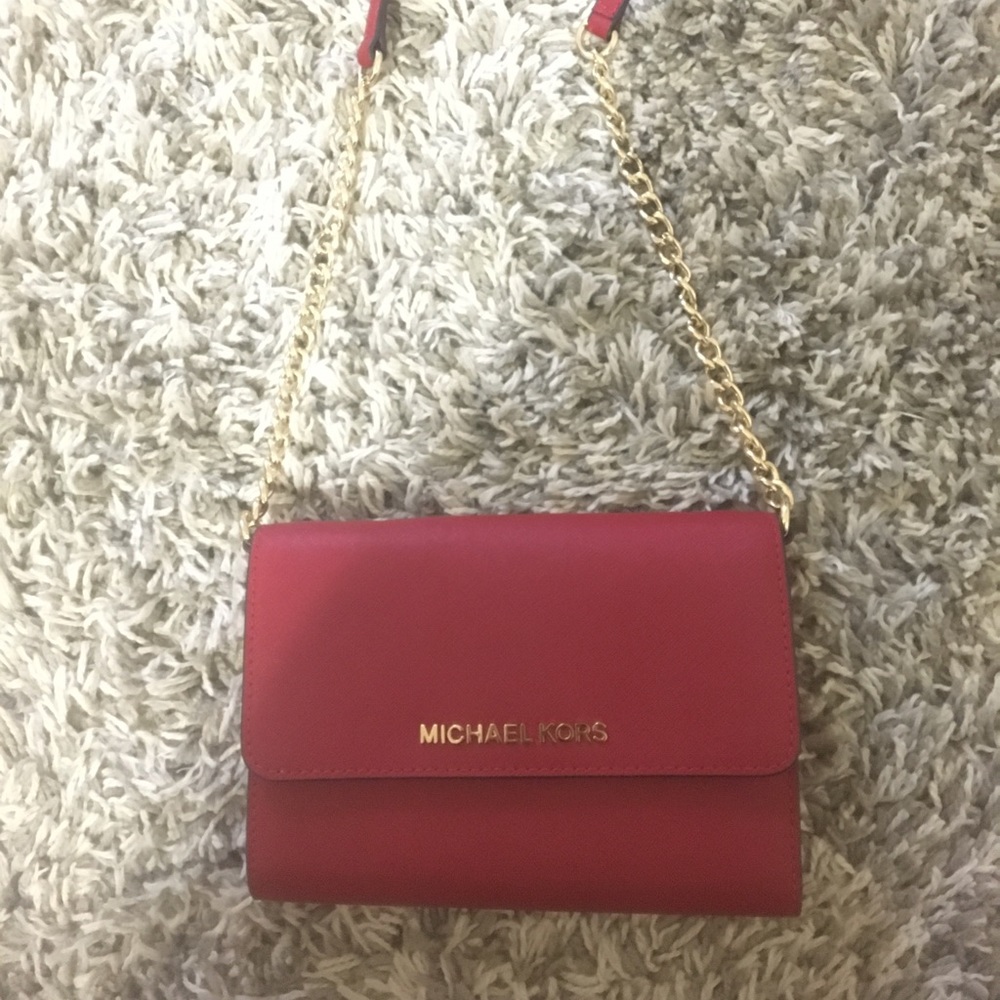 Red Michael Kors Crossbody